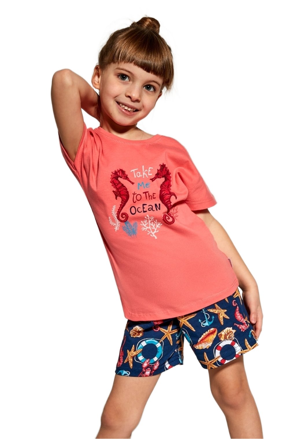 Dievčenské pyžamo Cornette Seahorse veľ.98-164