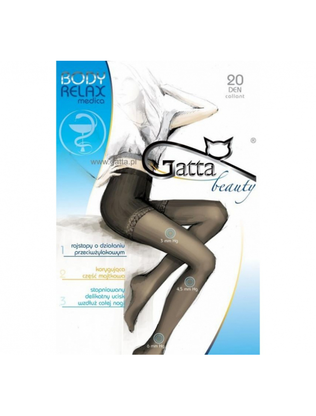 Pančuchové nohavice Beauty Body Relax medica 20 DEN - Gatta