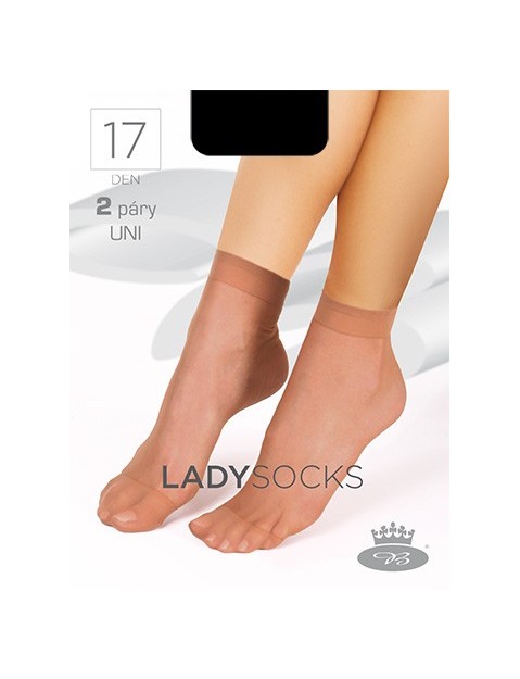 Dámske silonkové ponožky LADY SOCKS 17 DEN