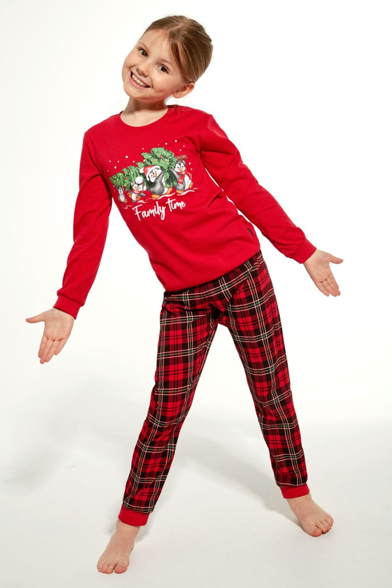 Dievčenské vianočné pyžamo Cornette Family Time 594/159