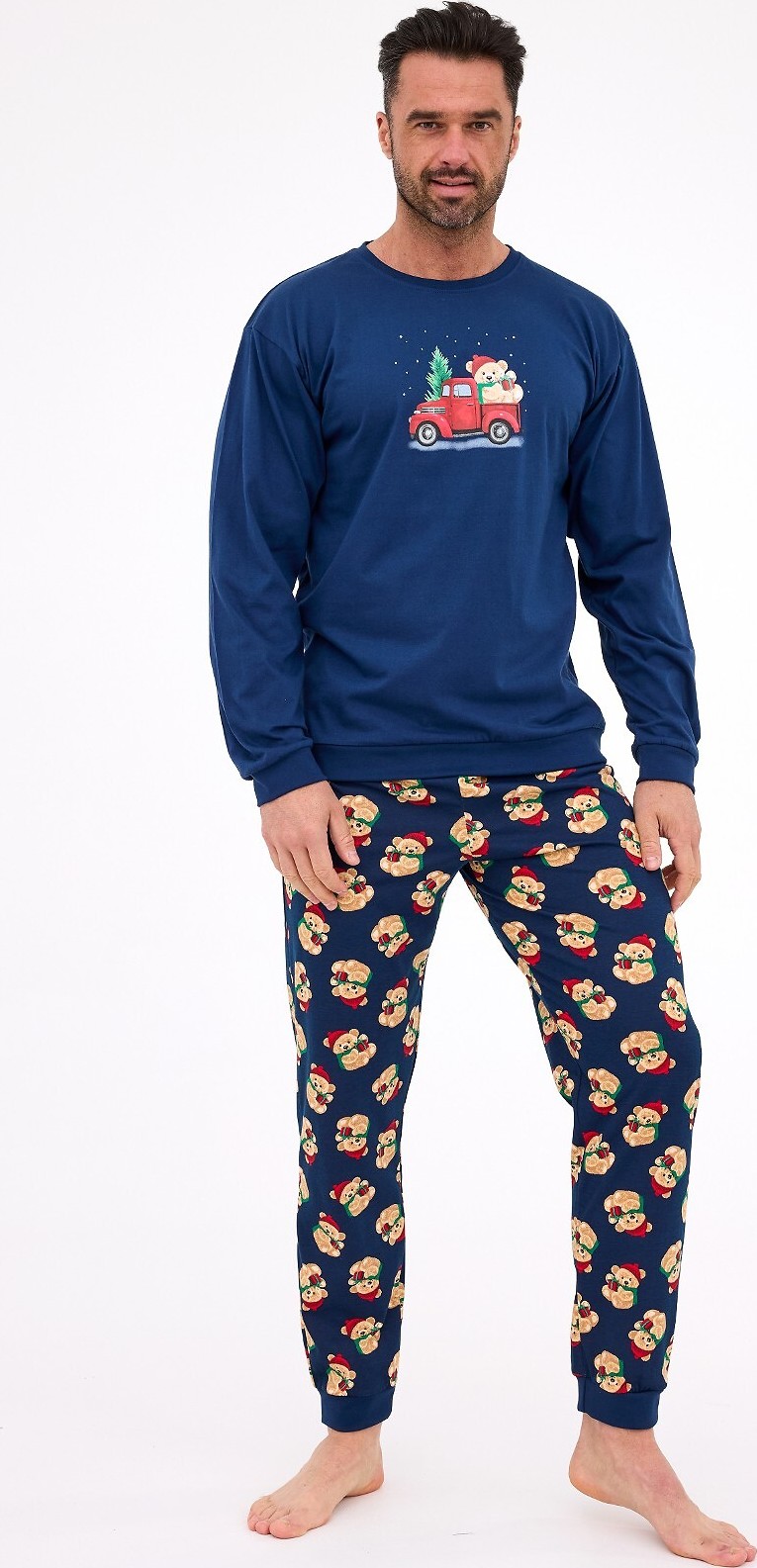 Pánske Vianočné pyžamo Cornette Teddy 115/290